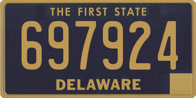 DE license plate 697924