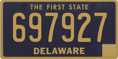 DE license plate 697927
