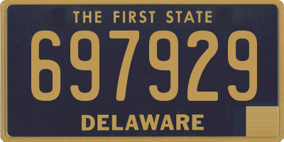 DE license plate 697929