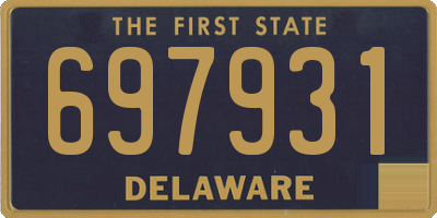 DE license plate 697931
