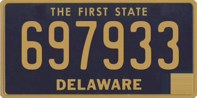 DE license plate 697933