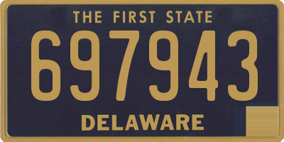DE license plate 697943