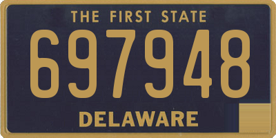 DE license plate 697948
