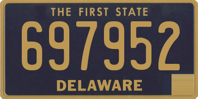 DE license plate 697952