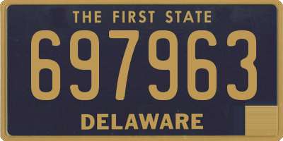 DE license plate 697963