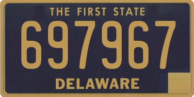 DE license plate 697967