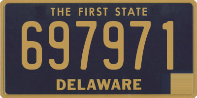 DE license plate 697971