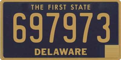 DE license plate 697973