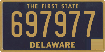 DE license plate 697977