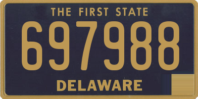 DE license plate 697988
