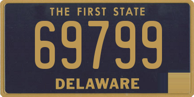 DE license plate 69799