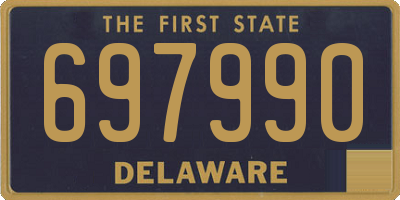 DE license plate 697990