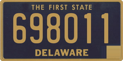 DE license plate 698011