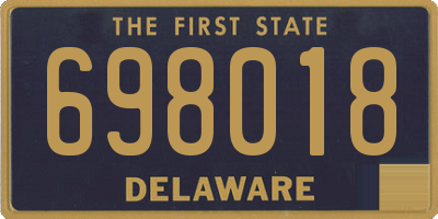 DE license plate 698018
