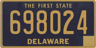 DE license plate 698024
