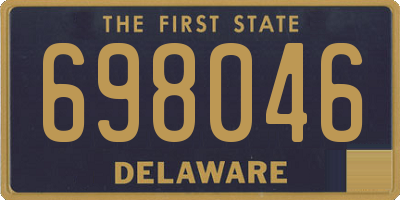 DE license plate 698046