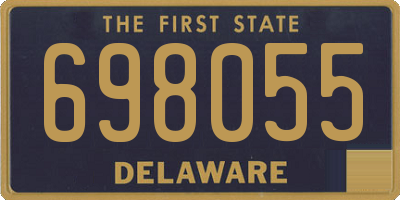DE license plate 698055
