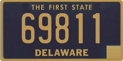 DE license plate 69811