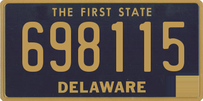 DE license plate 698115