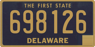DE license plate 698126