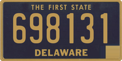 DE license plate 698131