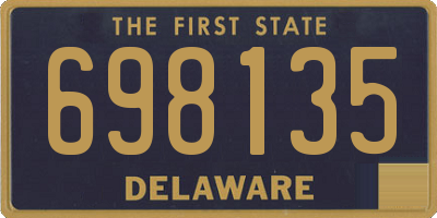 DE license plate 698135