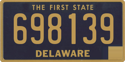 DE license plate 698139