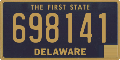 DE license plate 698141