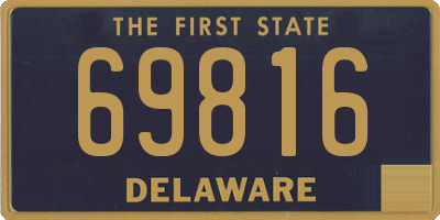 DE license plate 69816