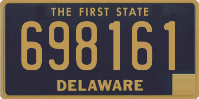 DE license plate 698161