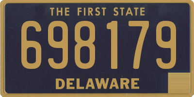 DE license plate 698179
