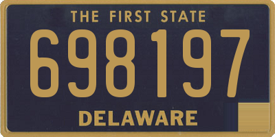 DE license plate 698197