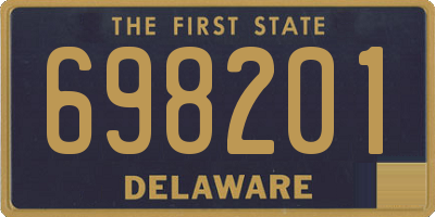DE license plate 698201