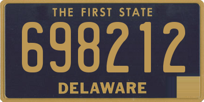 DE license plate 698212