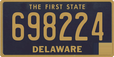 DE license plate 698224