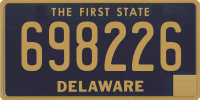 DE license plate 698226