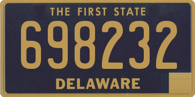 DE license plate 698232