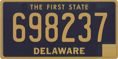 DE license plate 698237