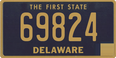 DE license plate 69824