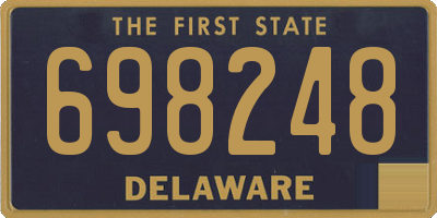 DE license plate 698248