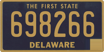 DE license plate 698266