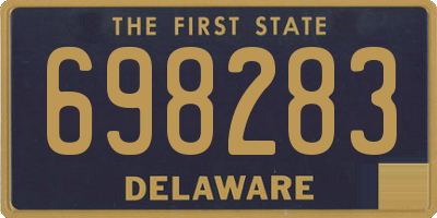 DE license plate 698283