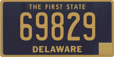 DE license plate 69829