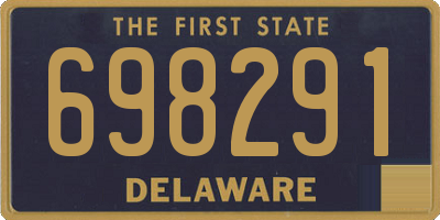 DE license plate 698291