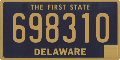 DE license plate 698310