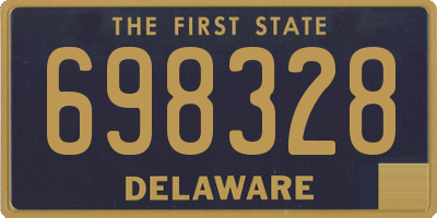 DE license plate 698328