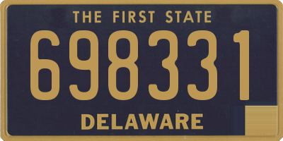 DE license plate 698331