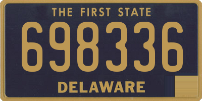DE license plate 698336