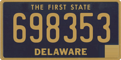 DE license plate 698353