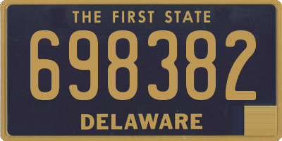 DE license plate 698382